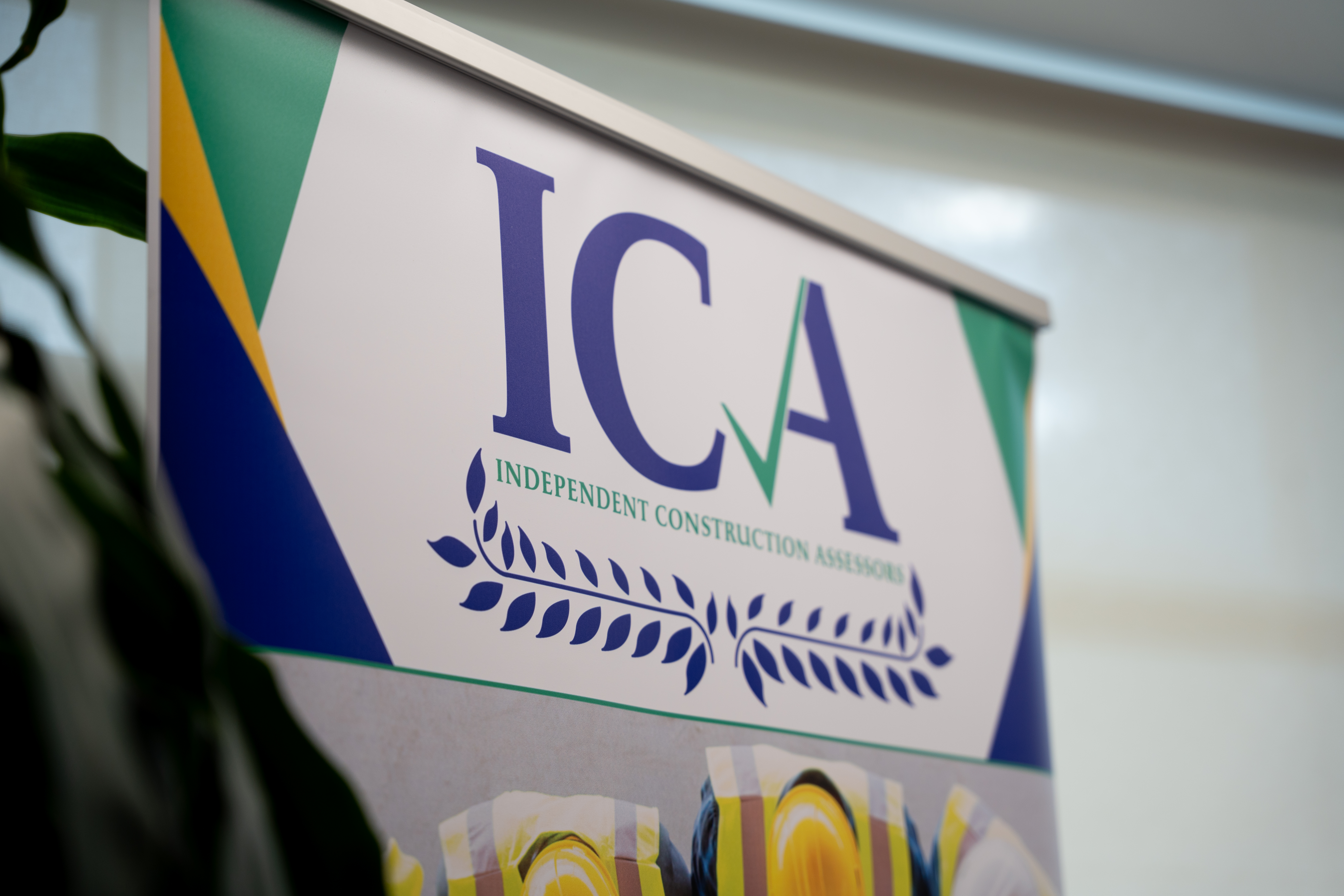 ICA Independent Construction Assessors banner with logo and construction safety context.